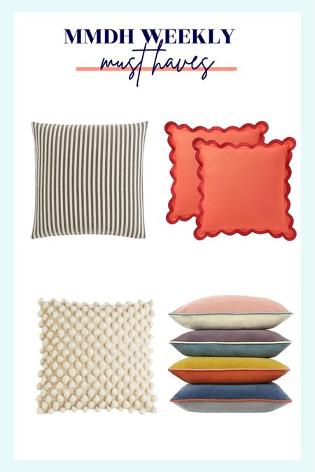 If you want your home to feel custom to you, but you don’t have the budget for custom everything, look for off-the-shelf items that have a customized vibe. These throw pillow covers are always on my list! If you're looking for expert advice on home styling, find me on Instagram at @mmdh.studio!

#LTKstyletip #LTKhome #LTKfindsunder50