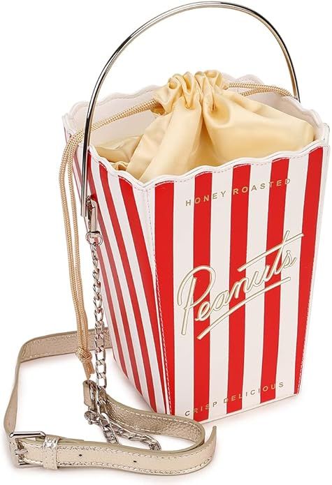 ENJOININ Novelty Fashion Women Crossbody Bag, Popcorn Box Style Clutch Bag for Girl Handbag Shoul... | Amazon (US)