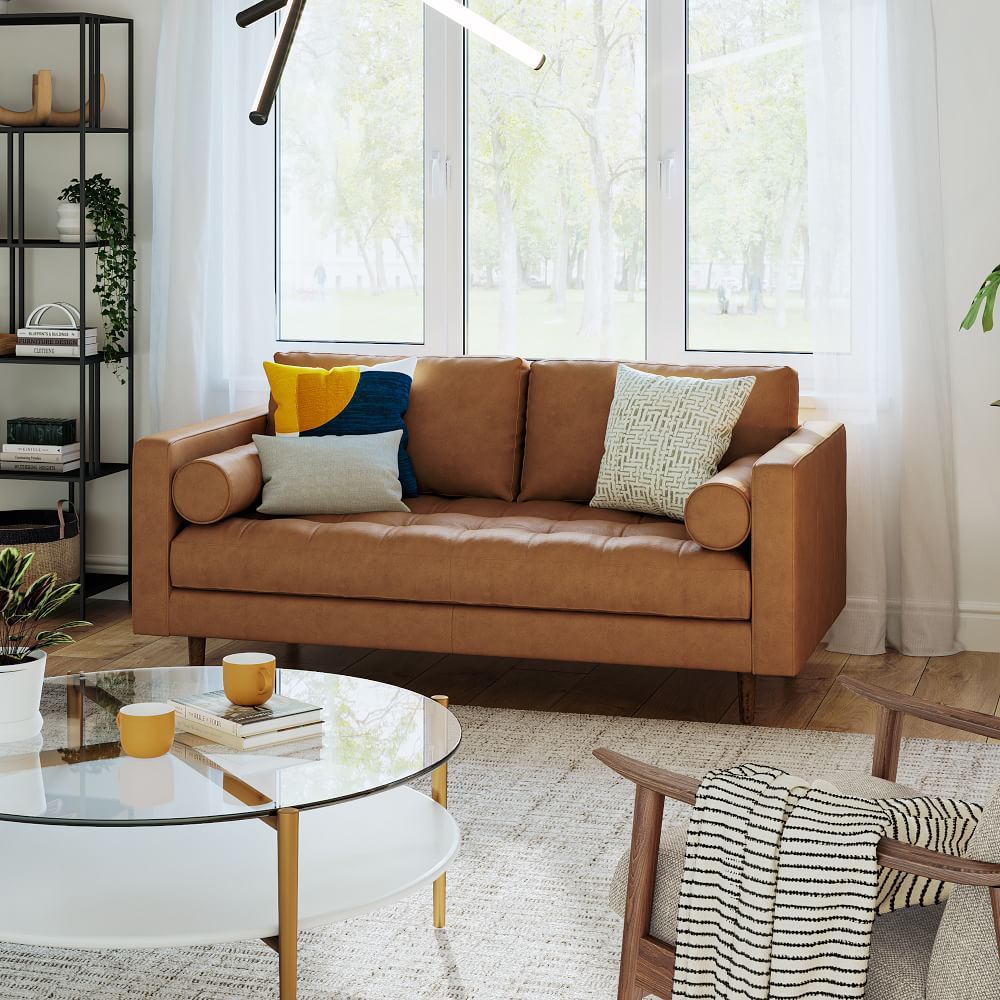 Dennes Leather Sofa | West Elm (US)