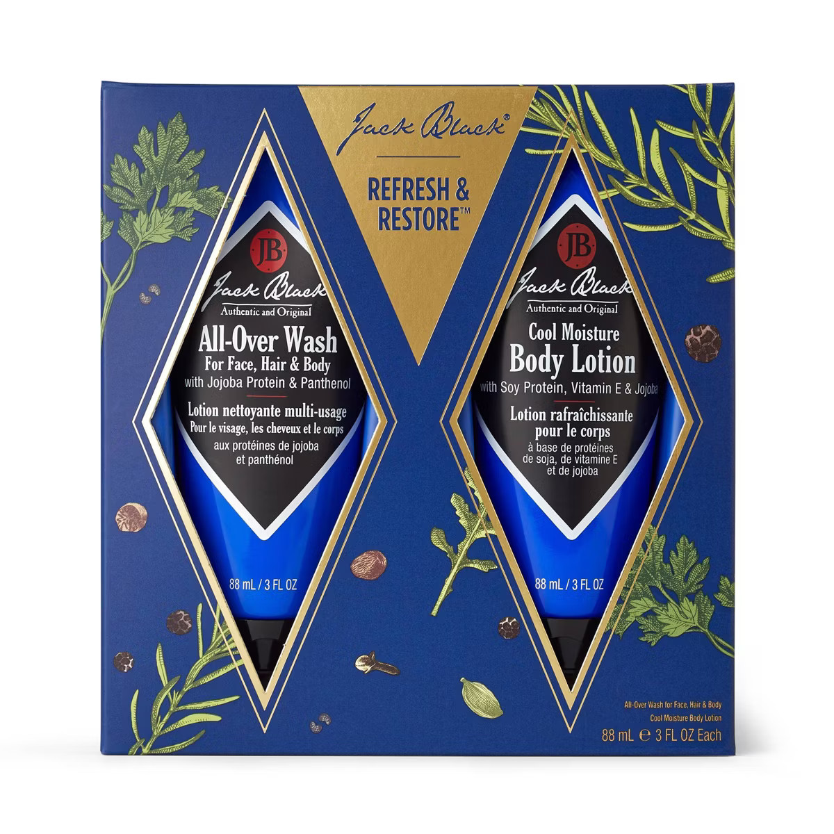 Jack Black Refresh and Restore Bath and Body Gift Set - 2pc - Ulta Beauty | Target