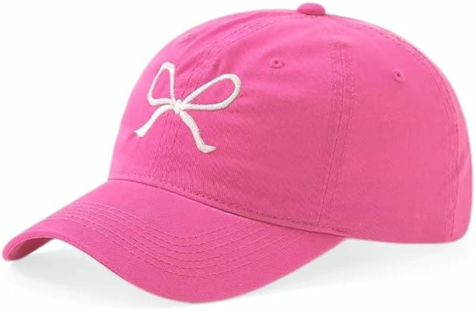 Nymmoata Cute Womens Baseball Caps : Trendy Bow Trucker Hats Unstructured Summer- Washed Cotton V... | Amazon (US)