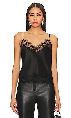 NICHOLAS Alani Lace Trim Camisole in Black from Revolve.com | Revolve Clothing (Global)