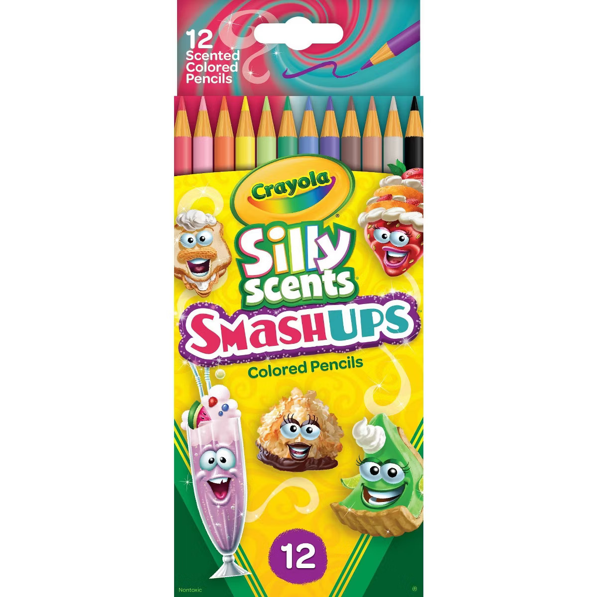 Crayola 12ct Silly Scent Smash Ups Colored Pencils: Scented Drawing & Coloring Book Supplies for ... | Target