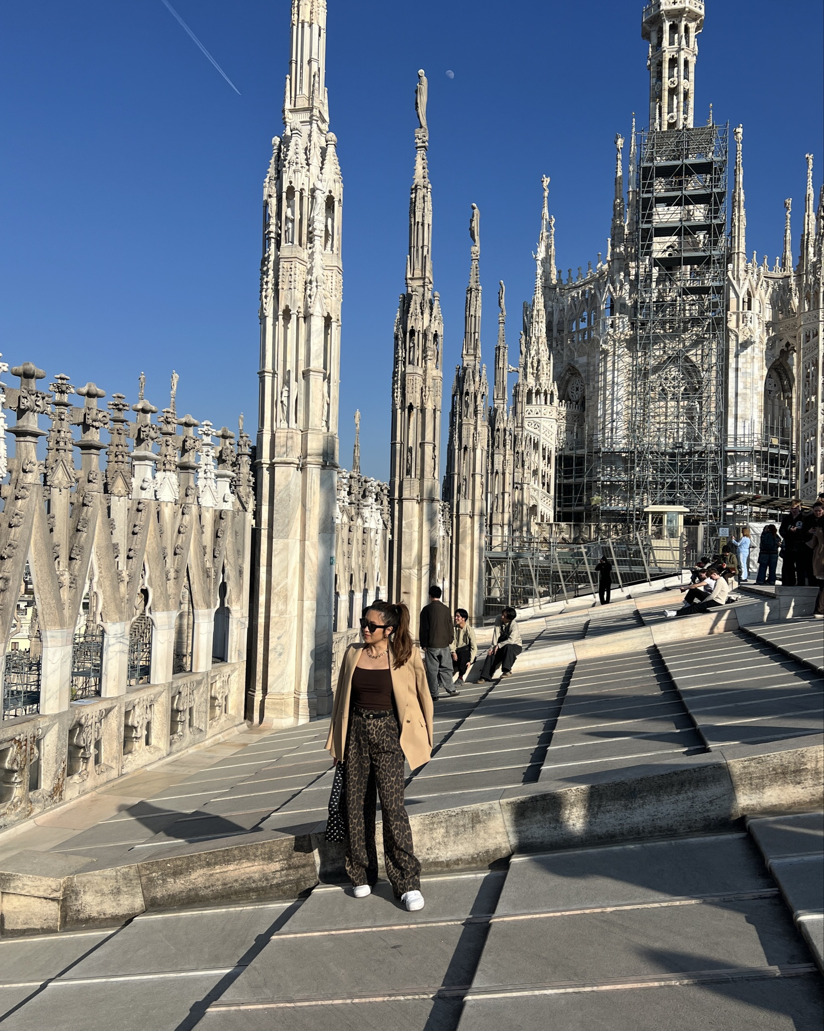 OOTD in Milan. Printed trousers and a blazer with comfy shoes.
#amazon #H&M

#LTKTravel #LTKootd #LTKgrwm