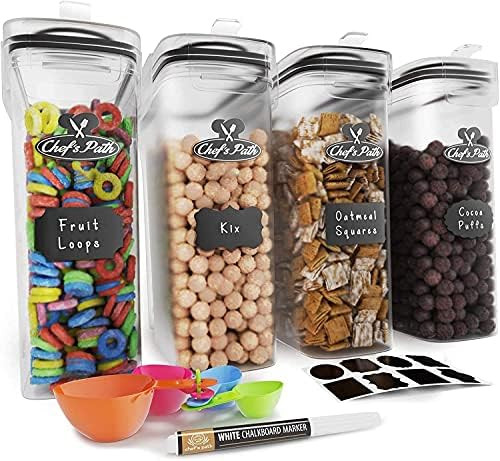 Cereal Containers Storage Set, Airtight Food Storage Containers, Kitchen & Pantry Organization, 8... | Amazon (US)