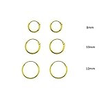10mm Gold Hoop Earrings | Amazon (US)
