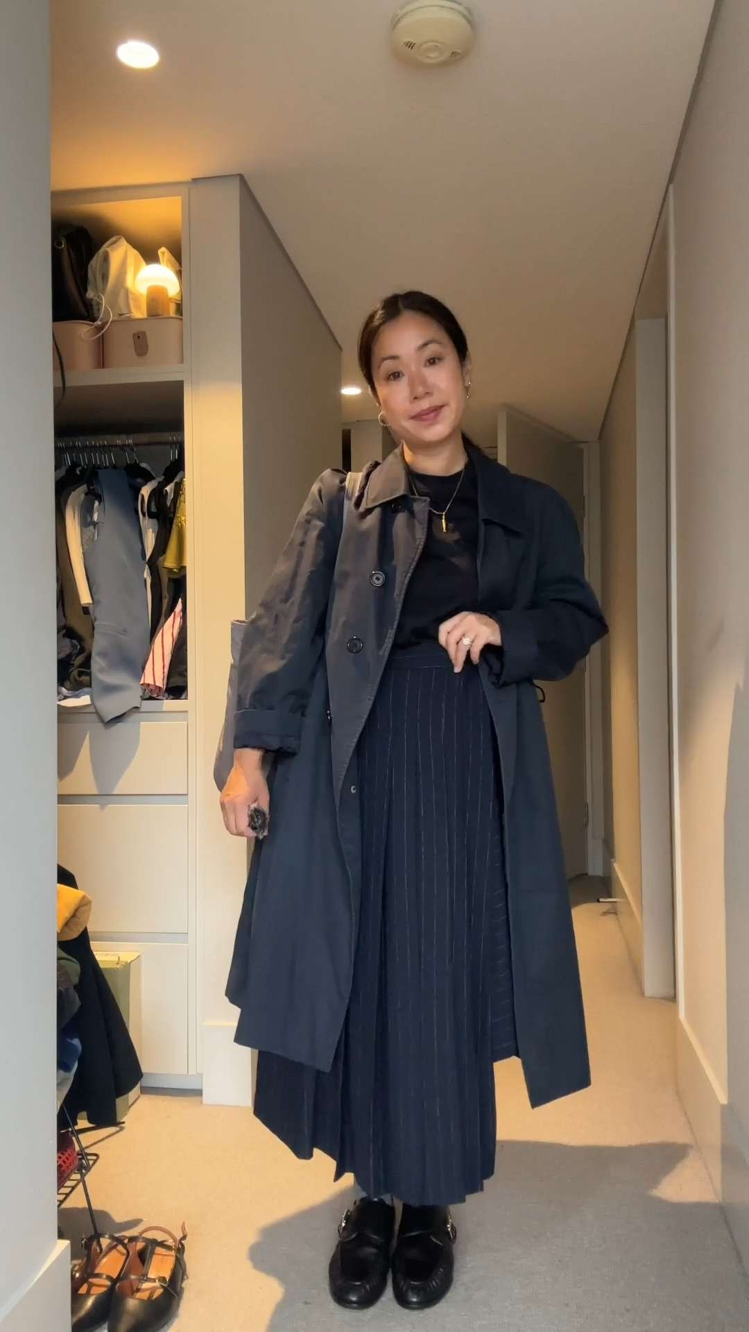 Wearing a size S in my t-shirt, my loafers are linked and my same bag style is linked (in the new season colour). My coat is vintage and my skirt is an old season style which has unfortunately sold out  

 #LTKaustralia #LTKstyletip #LTKpetite