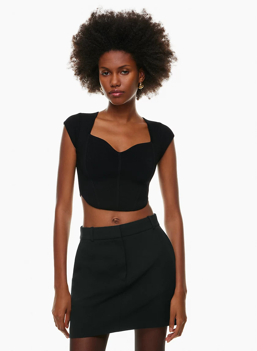 SCULPT KNIT CARNEGIE TOP | Aritzia