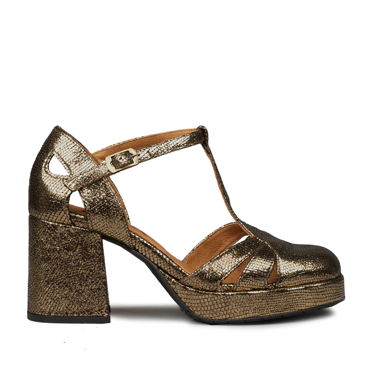Chaza WIDE Onyx Metallic | Esska Shoes (US)
