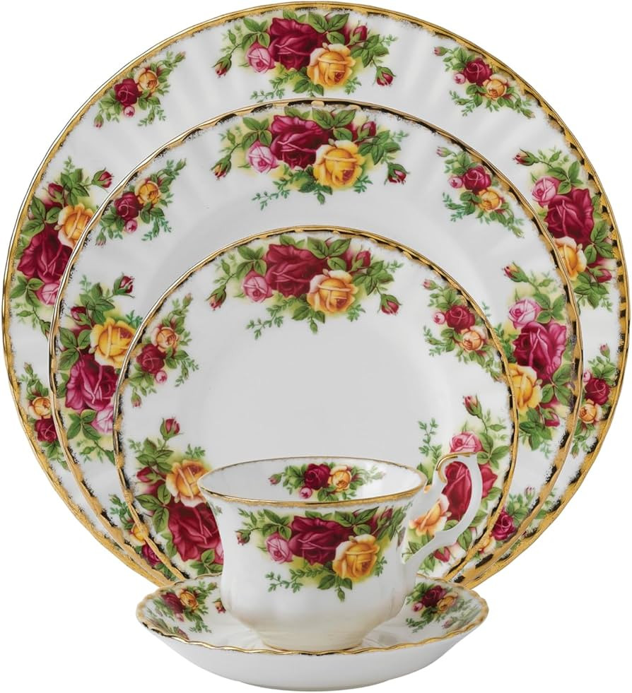 Royal Albert Old Country Roses 5-Piece Place Setting | Amazon (US)