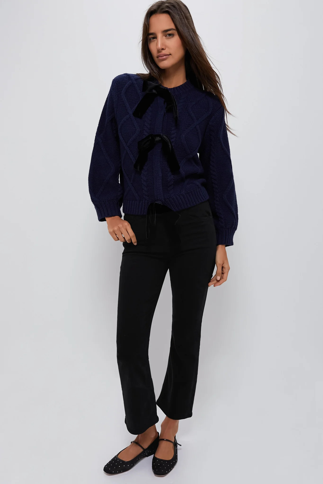 Velvet Bow Bea Cardigan | Tuckernuck (US)