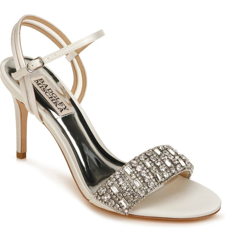 Garan Crystal Embellished Satin Sandal | Nordstrom