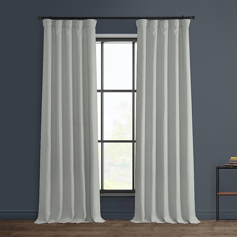 HPD Half Price Drapes Faux Linen Room Darkening Curtains for Bedroom 50 X 120, BOCH-LN1855-120 (1... | Amazon (US)