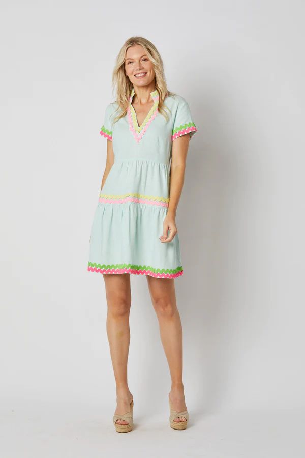 Sky Short Sleeve Fit and Flare Dress | Sail to Sable