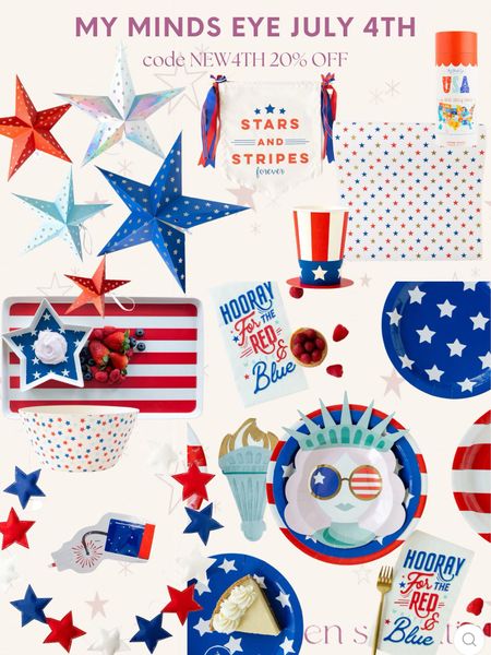 All Americana is on sale at My Minds Eye - use code NEW4TH for 20% off all July 4th items 


#july4th #fourthofjuly #4thofjuly #patriotic #party #americana #amazonfinds #mymindseye #charcuterie #babybel #redwhiteandblue

#LTKHome #LTKParties #LTKFindsUnder50