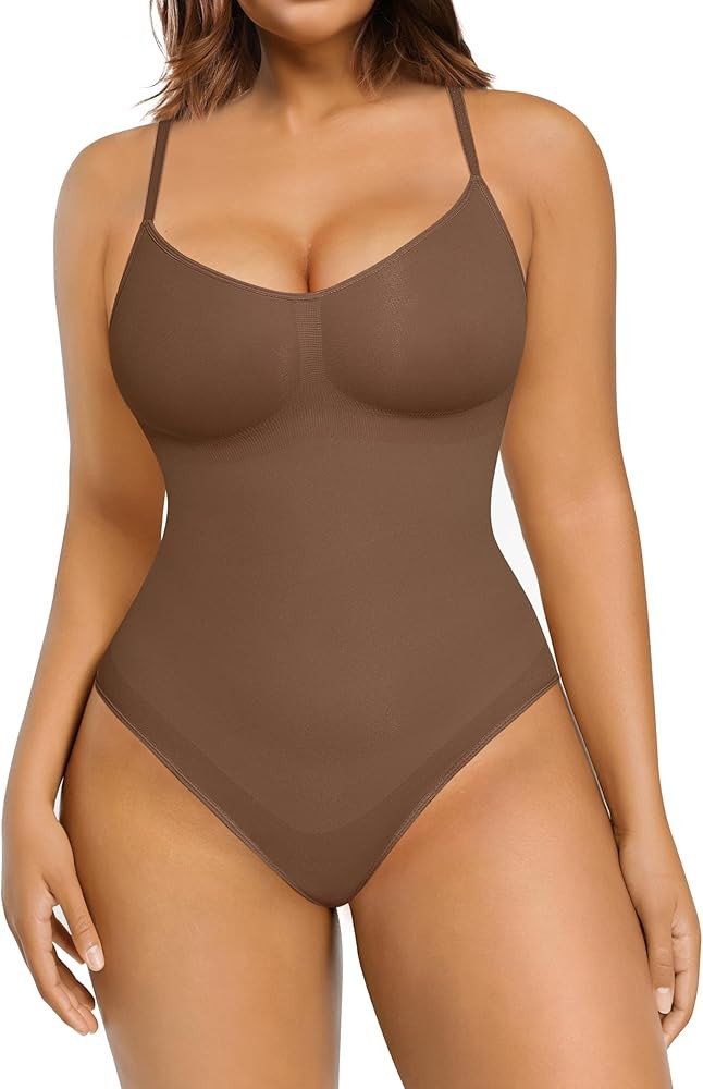 FeelinGirl Shapewear Bodysuit Tummy Control Faja for Women Seamless Sculpting Butt Lifter Body Sh... | Amazon (US)