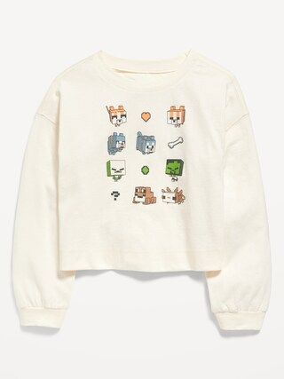 Long-Sleeve Licensed Pop Culture Graphic T-Shirt for Girls | Old Navy (US)
