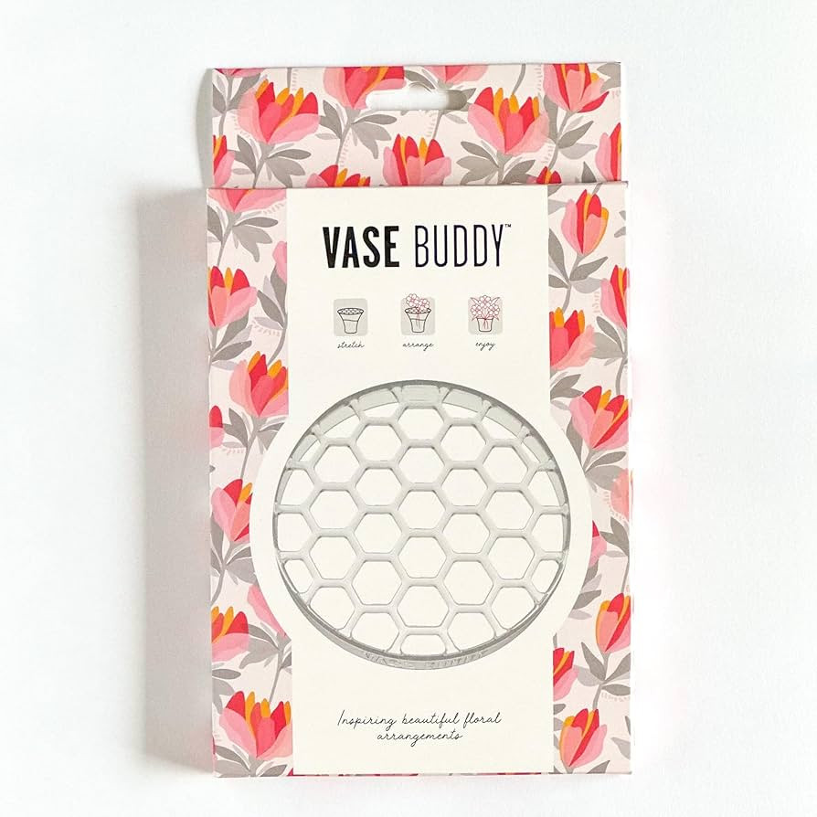 Vase Buddy, Reusable Silicone Flower Arranging Grid, Stretches Over The Rim of Vase, Self-Grips t... | Amazon (US)