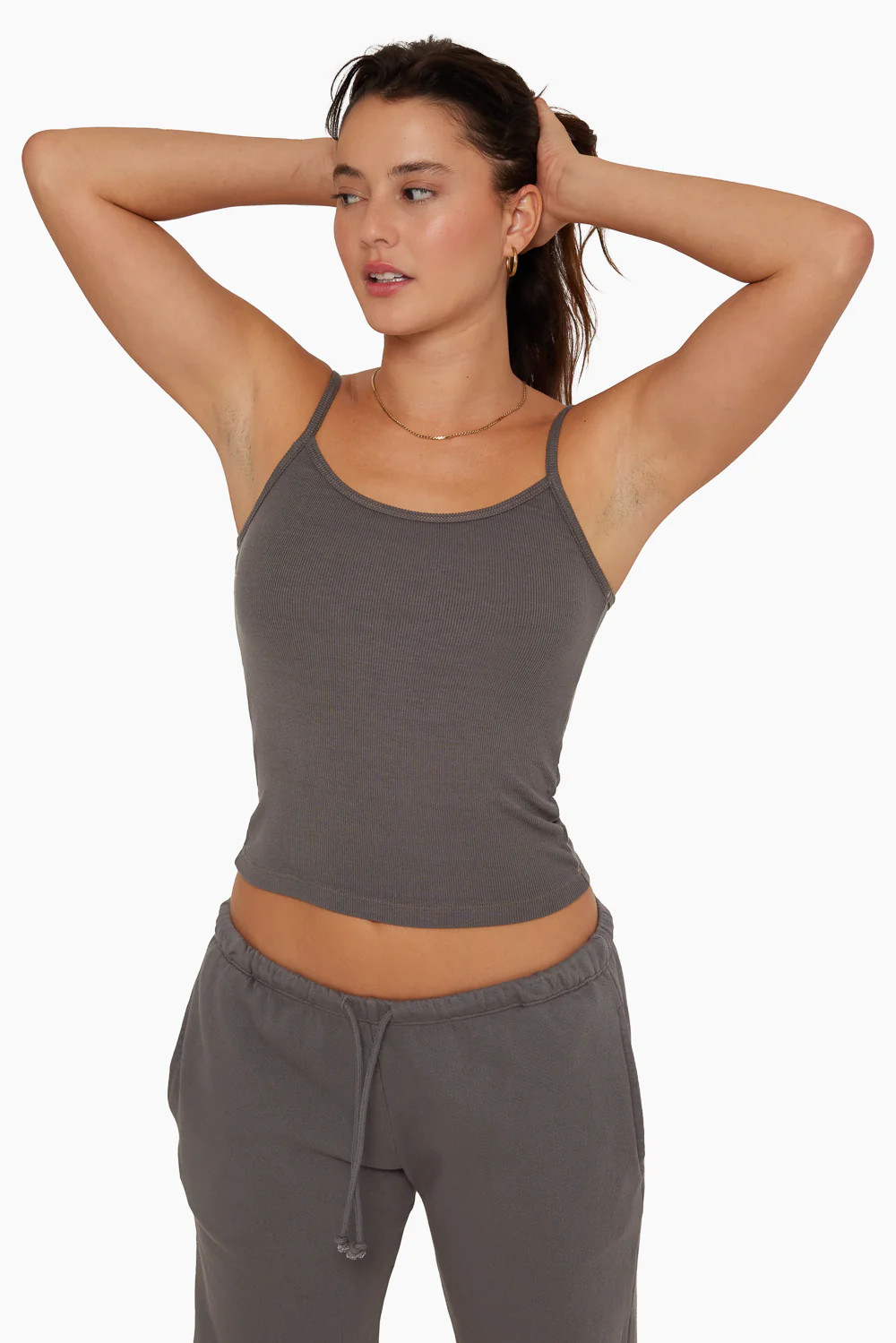 RIBBED MODAL RIBBED CLASSIC CAMI - GRAPHITE | SET Active