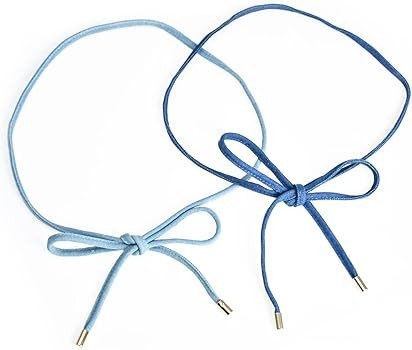 ILuvatar Women's Denim Waist Belt Blue Jean Waist Rope Tiny Belt for Pants Dress Jeansbelt | Amazon (US)