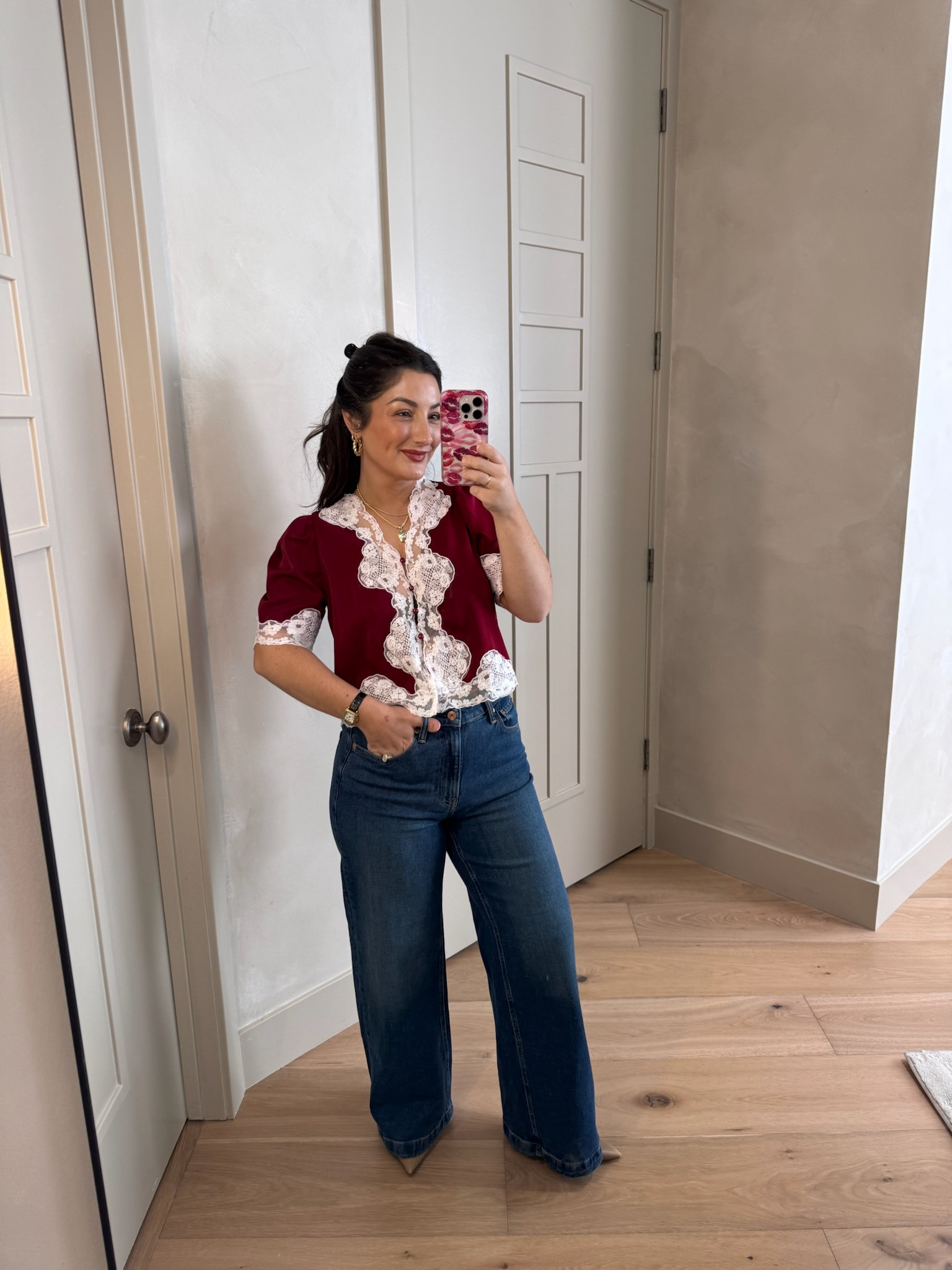 I'm obsessed with this top! Grabbed it in burgundy for fall but I also have it in black! 

Pairs perfectly with high rise denim! 

Top size small, Jeans size 4 petite 

5'0" 140lbs
Petite friendly

#LTKdayinmylife #LTKootd #LTKPetite