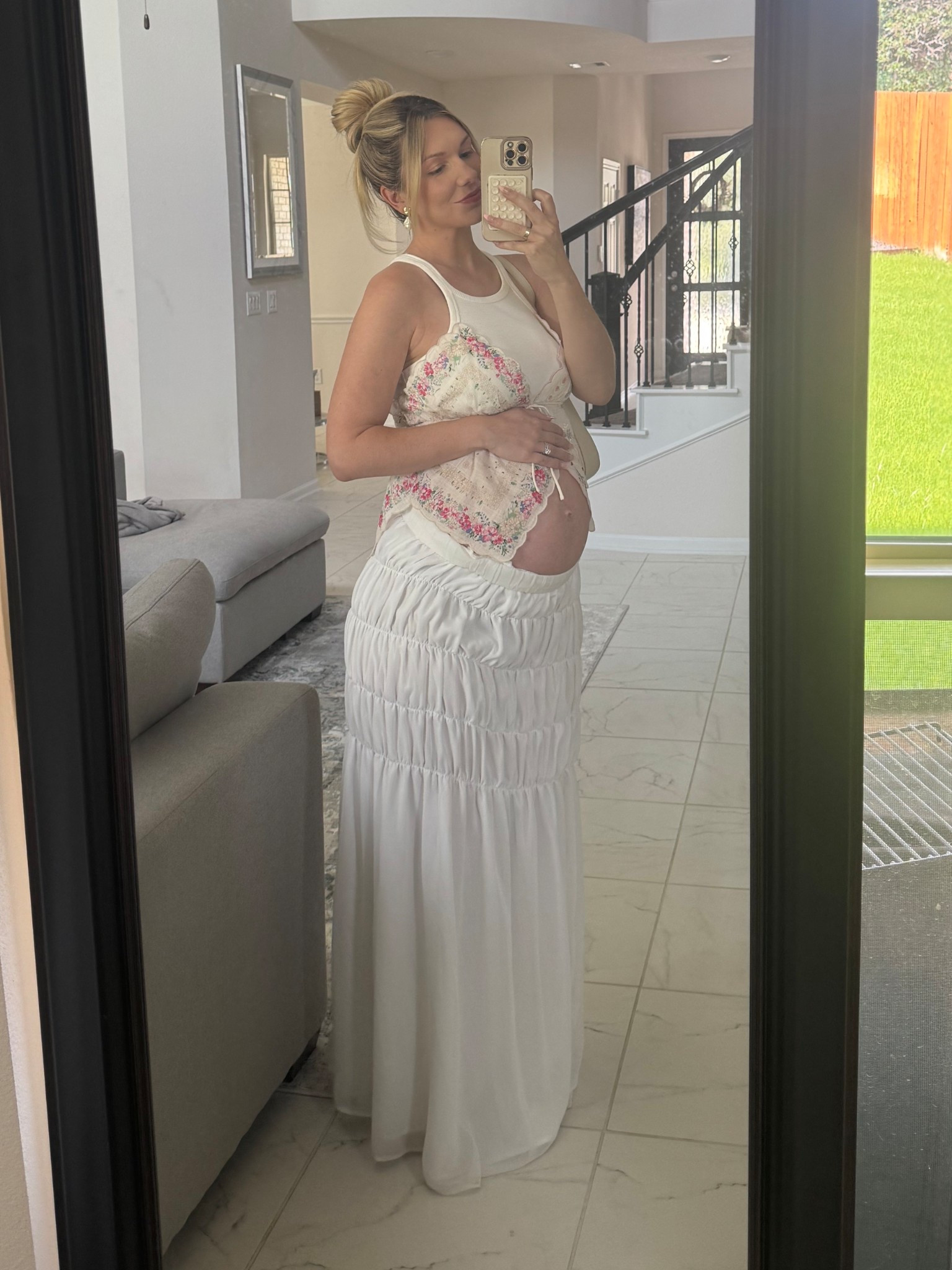 One of my fav bump looks to date! The top is all I can link but SO GOOD. Wearing a size small 💘

#LTKSummerEdit #LTKFindsUnder100 #LTKBump