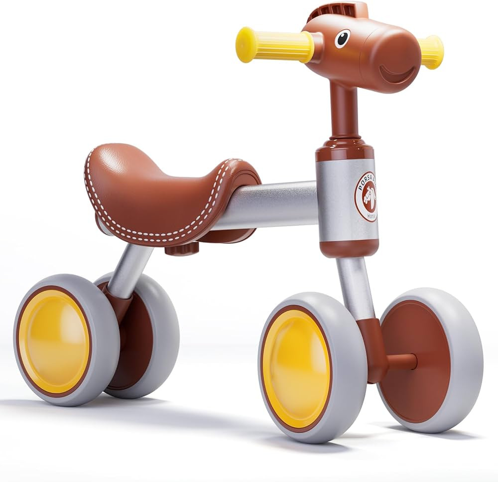TWFRIC Balance Bike for 1+ Year Old Boys Girls, Toddler Balance Bike 12-36 Month No Pedal 4 Wheel... | Amazon (US)