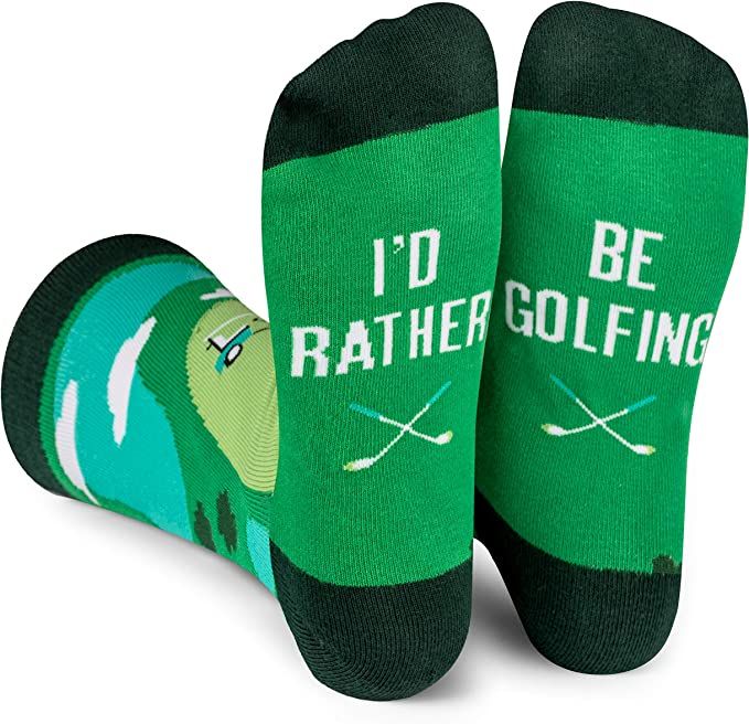Amazon.com: I'd Rather Be Golfing - Funny Golf Socks Novelty Christmas Gift Stocking Stuffer For ... | Amazon (US)