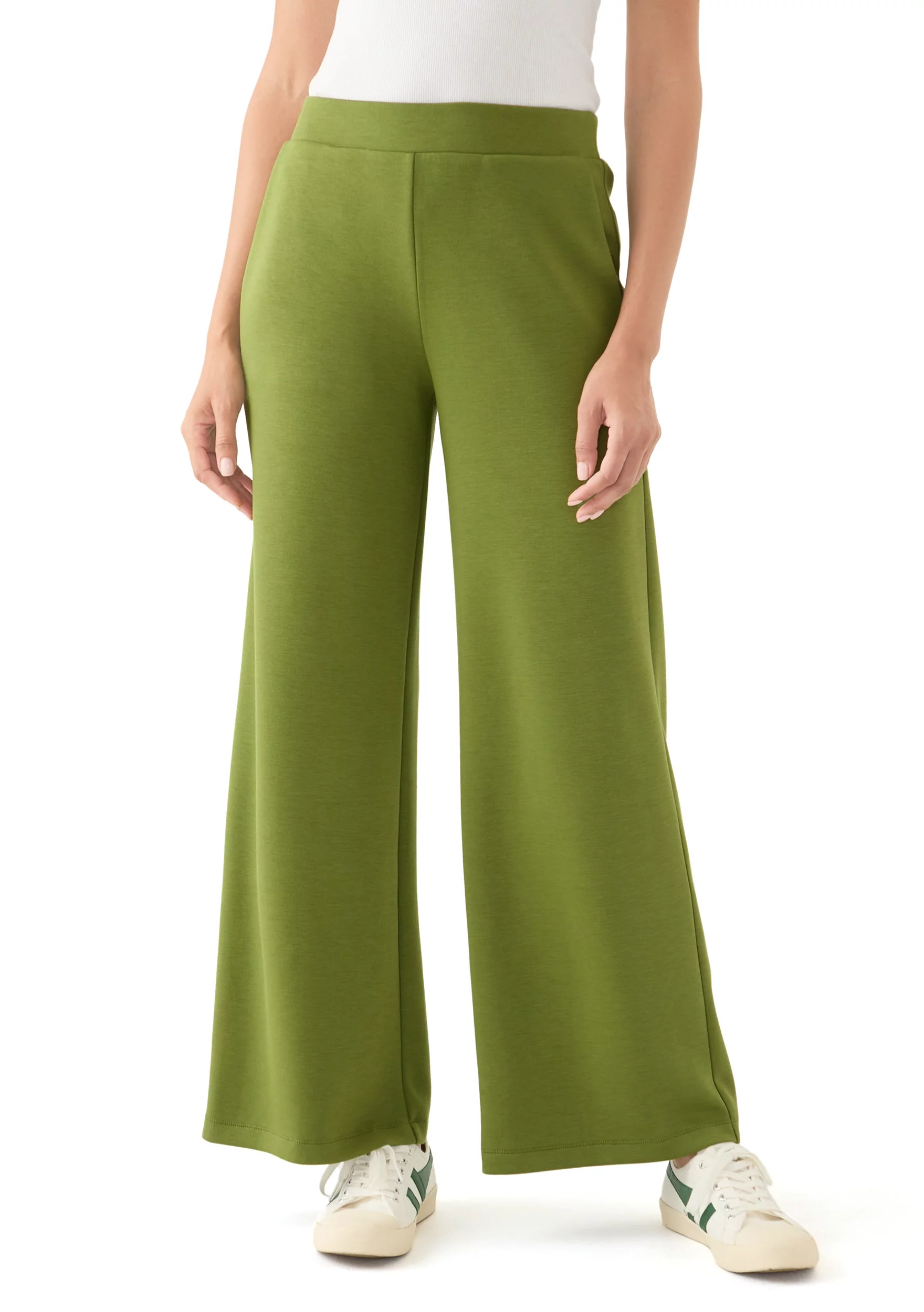 Women's Wide Leg Scuba Pants | Belk
