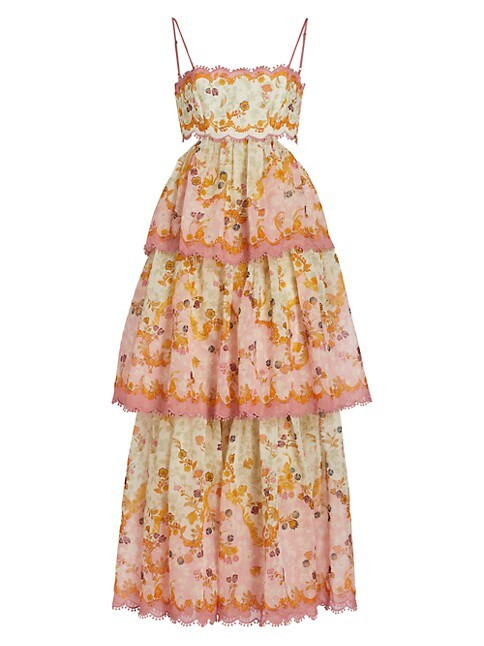 Laurel Tiered Open-Back Maxi Dress | Saks Fifth Avenue