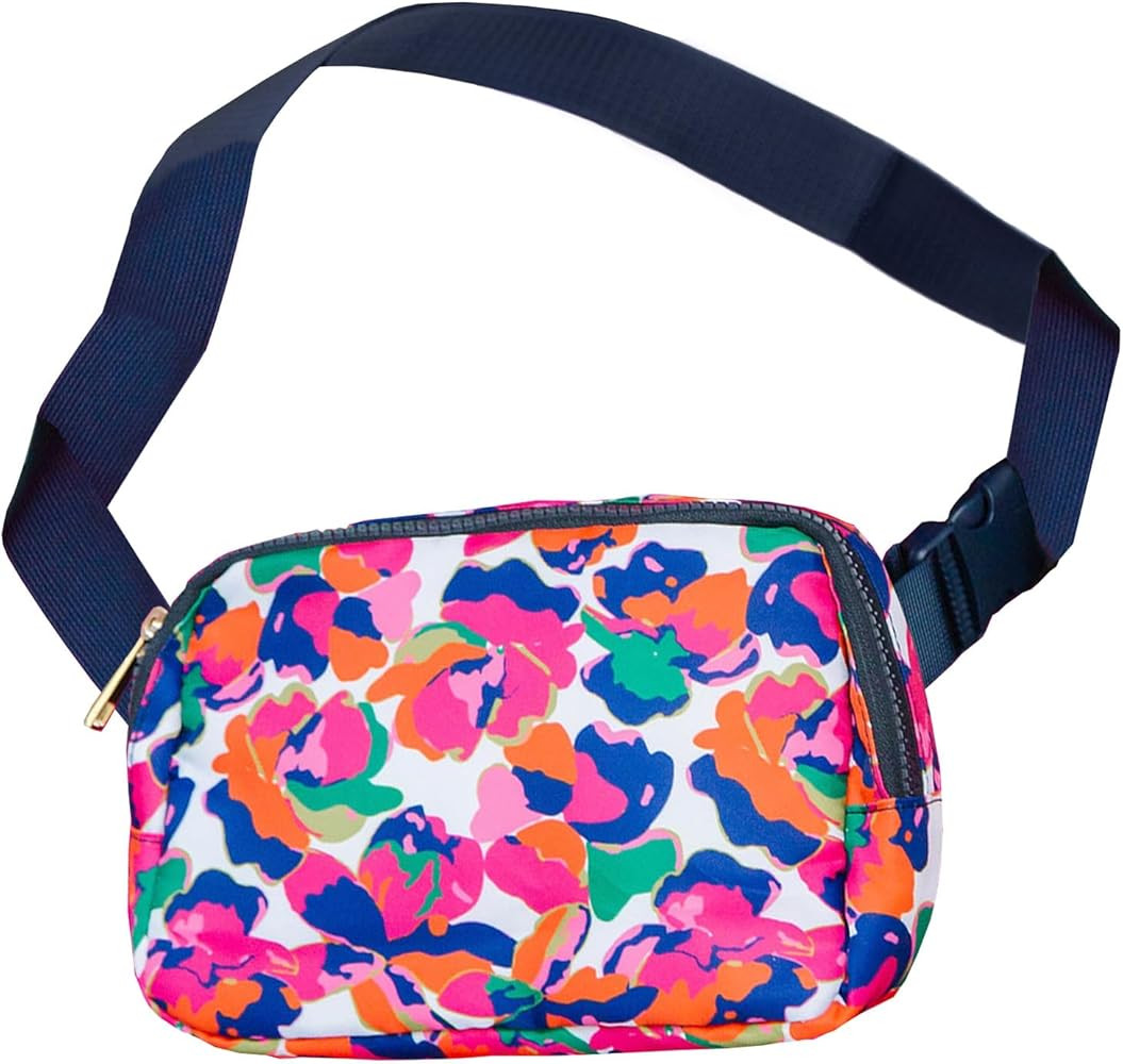 48155 Falling Poppies Colorful Floral 9.25 x 7 Polyester Crossbody Fannie Waist Pack | Amazon (US)