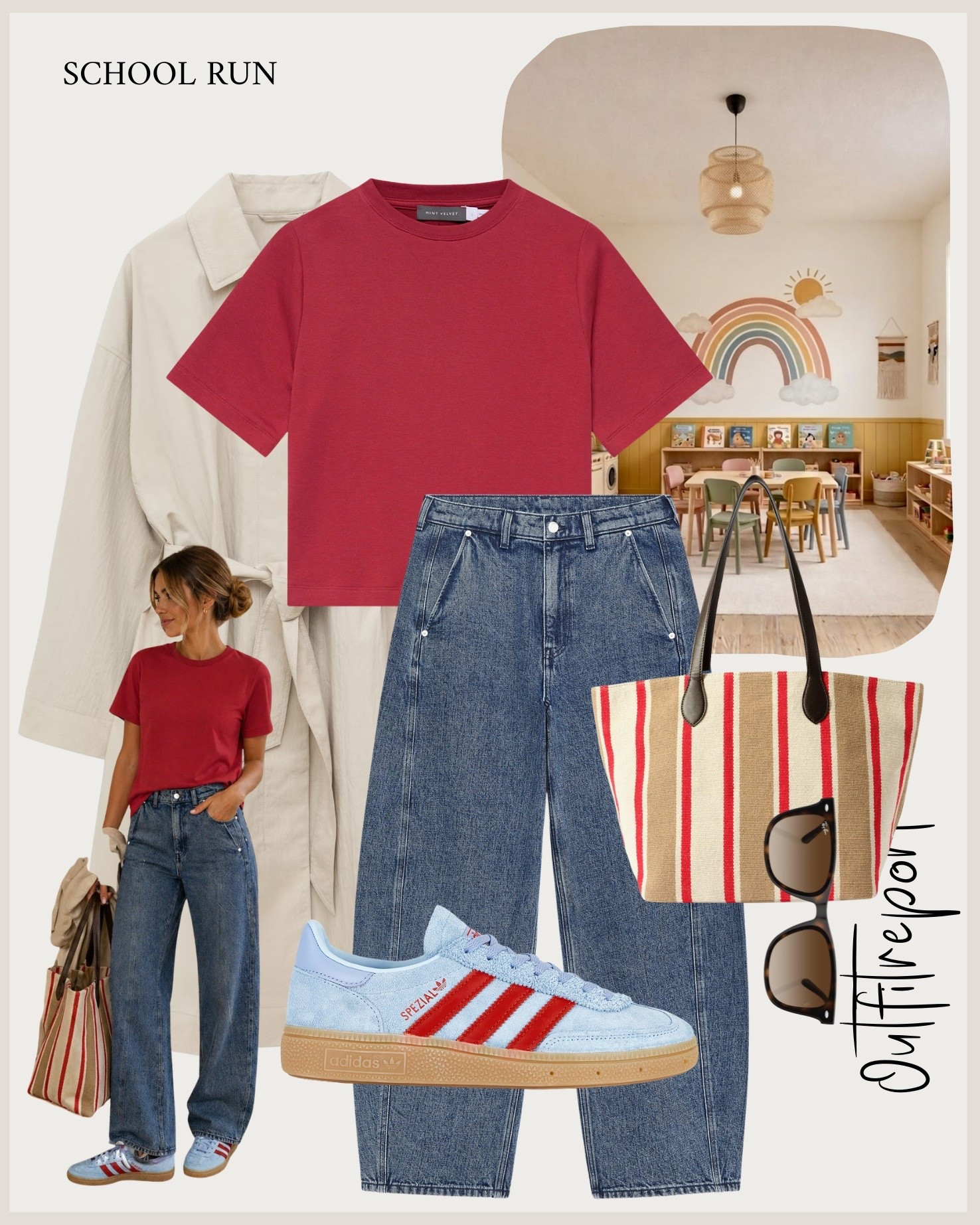 Casual outfit adidas sneakers red tshirt barrel jeans 

#LTKjeans #LTKsummer #LTKspring
