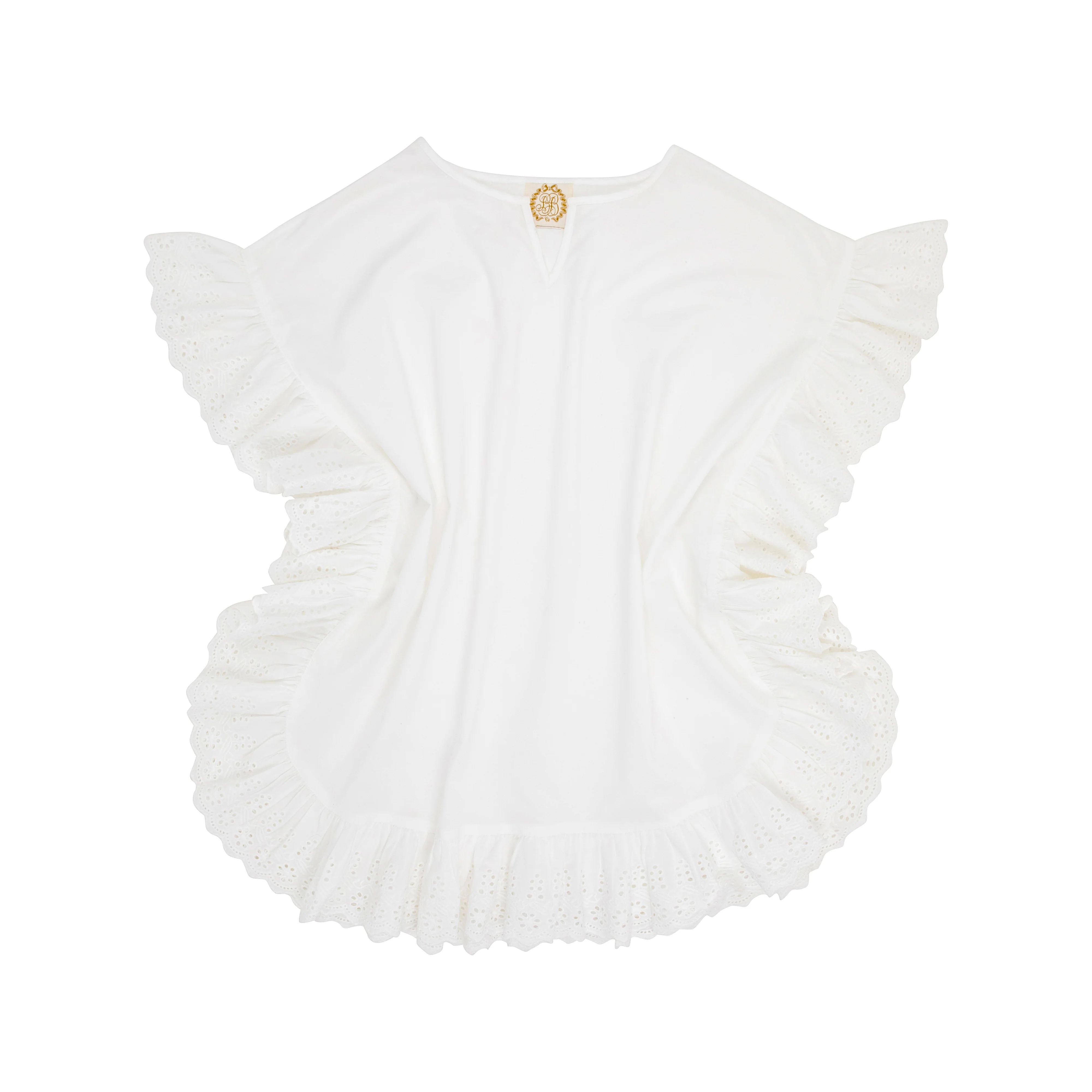 Carly Cover Up - Worth Avenue White | The Beaufort Bonnet Company