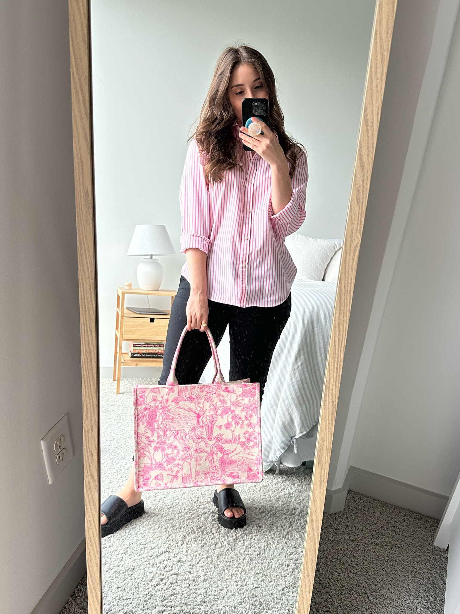 I love adding bright colors to my workwear. And this gorgeous Dior tote dupe is the perfect size for a work bag!

#LTKstyletip #LTKworkwear