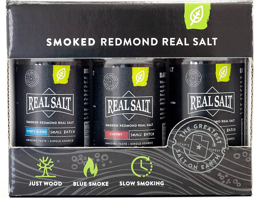 Smoked Redmond Real Salt – Natural Unrefined Gluten Free, Gift Set | Amazon (US)