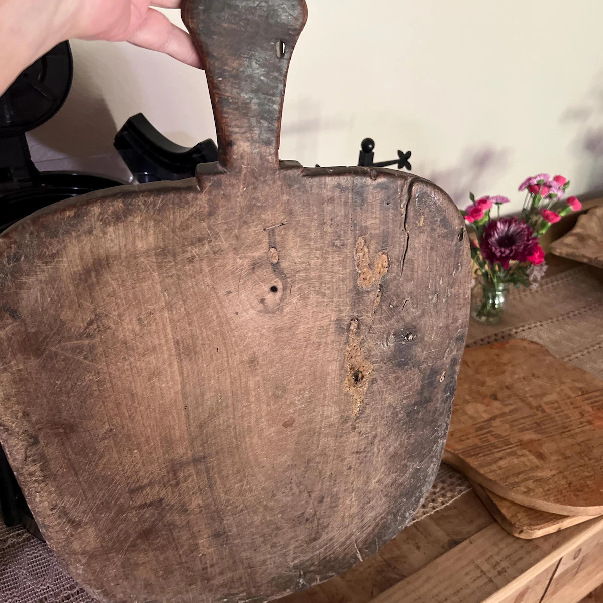 Large Vintage Wooden Bread Board | Turkish Rustic Decor | Handmade Farmhouse Kitchen Piece - Etsy | Etsy (US)