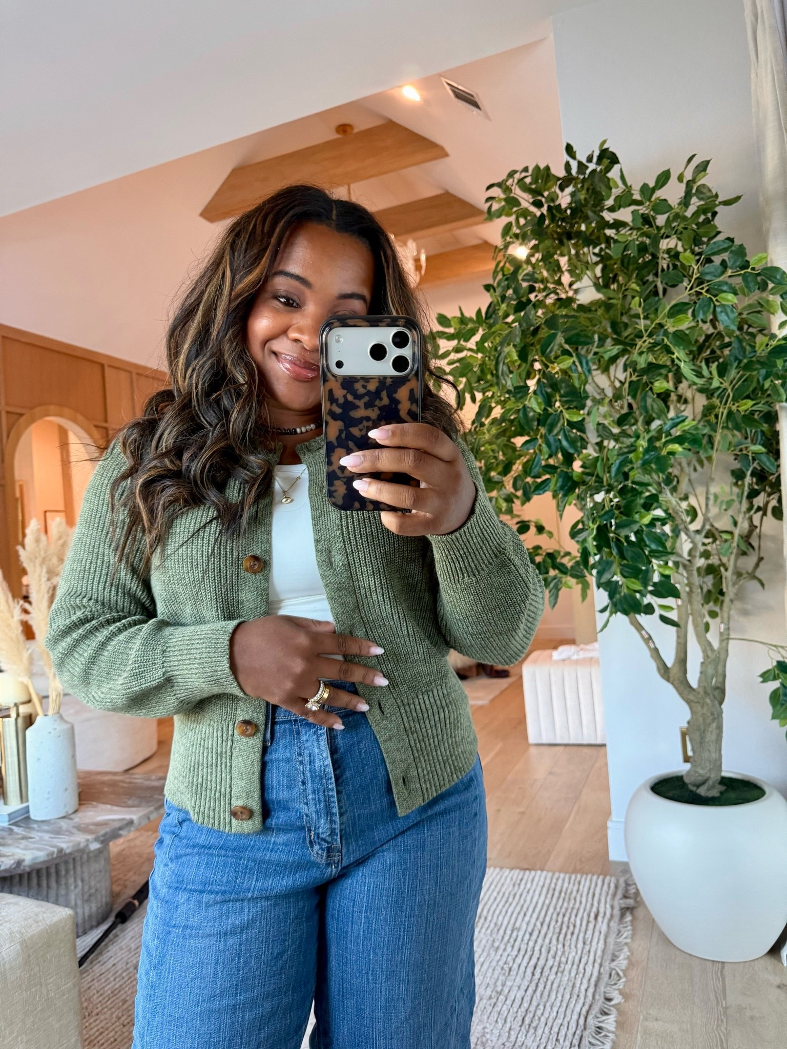 This cardigan is $21 right now and comes in four other colors! 🤩
