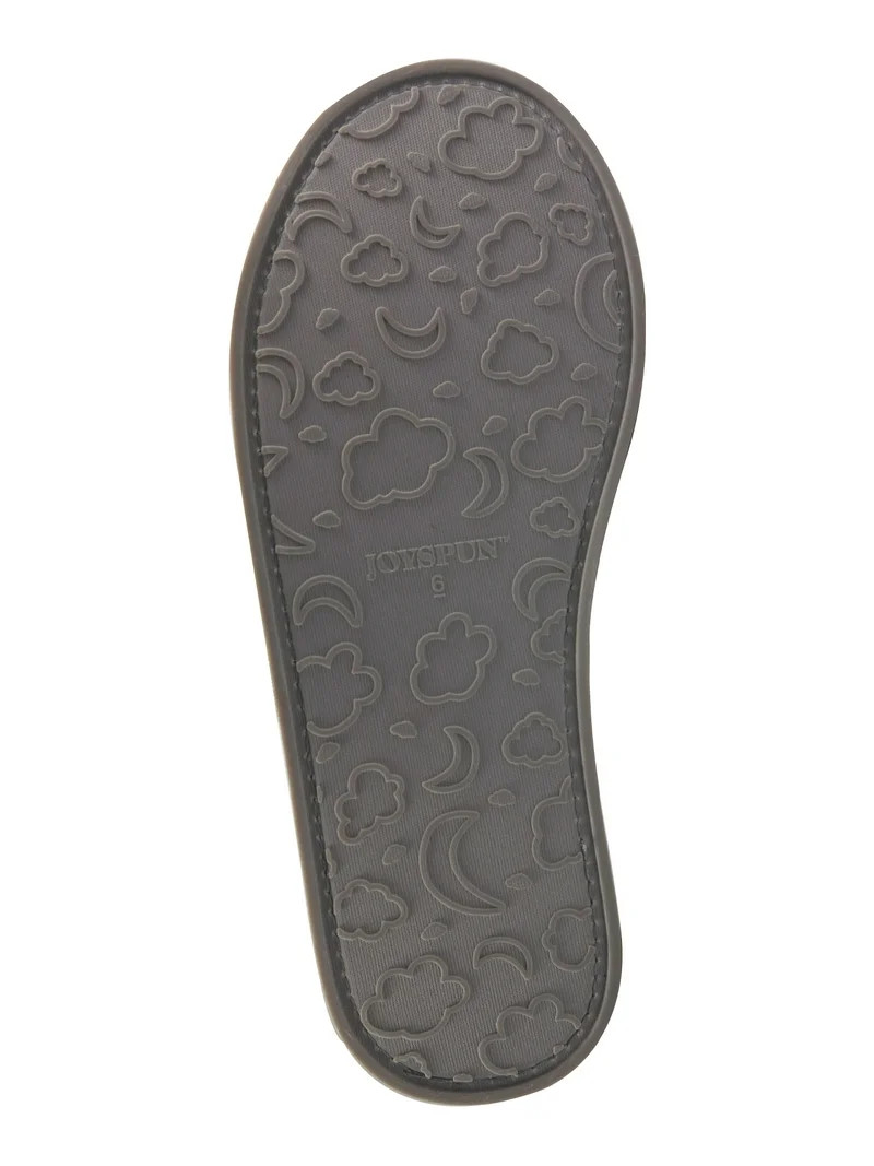 Joyspun Women's Quilted Single Band Slide Slippers, Wide-Width Available | Walmart (US)