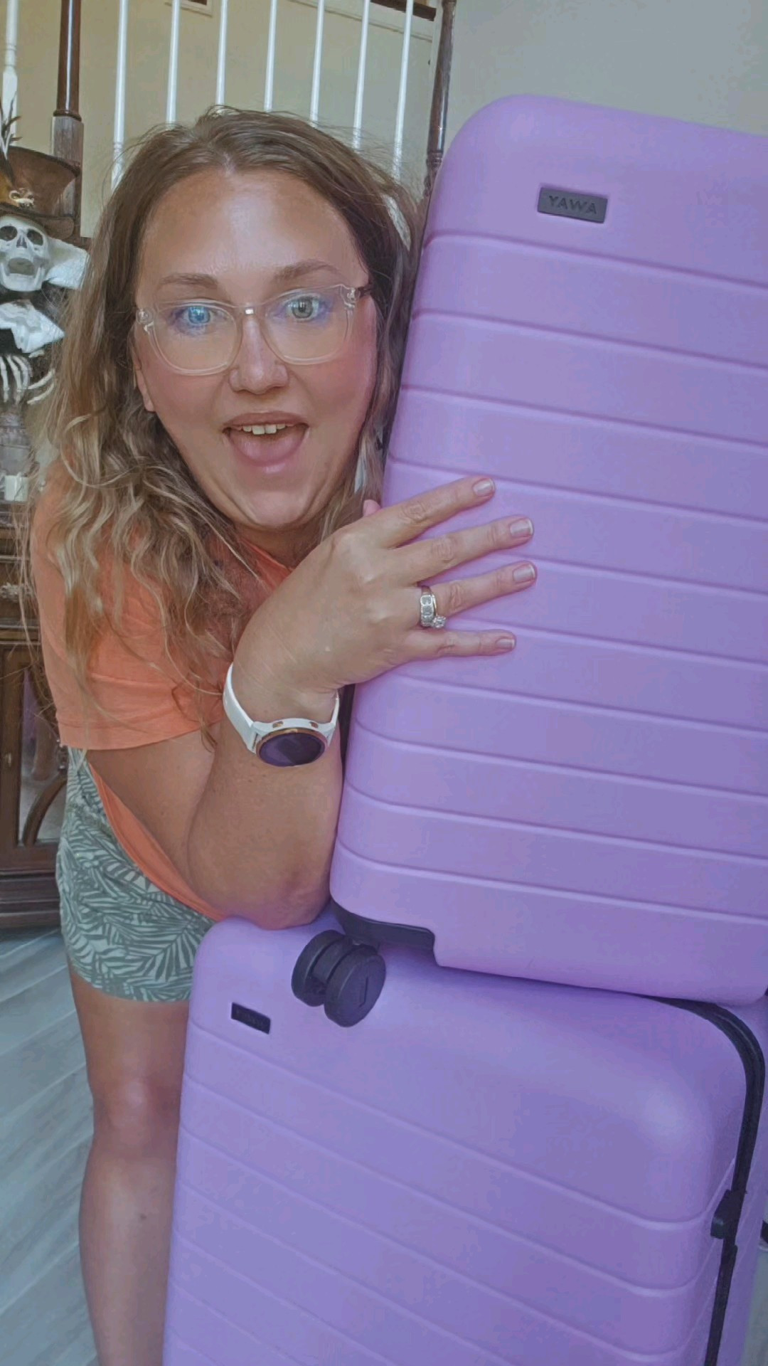 Who thinks my husband is going to be mad that I also bought myself the smaller bag? Put a 1 if you think Joe will be mad and a 2 if you think he's not going to be mad! @away is LEGIT the best rolling luggage through an airport. It's like BUTTA! THIS is their new color Taffy Purple... I call them my Laffy Taffy! #livinglargeinlilly #away #present #travel #bestluggage #luggage

#LTKGiftGuide #LTKTravel #LTKItBag