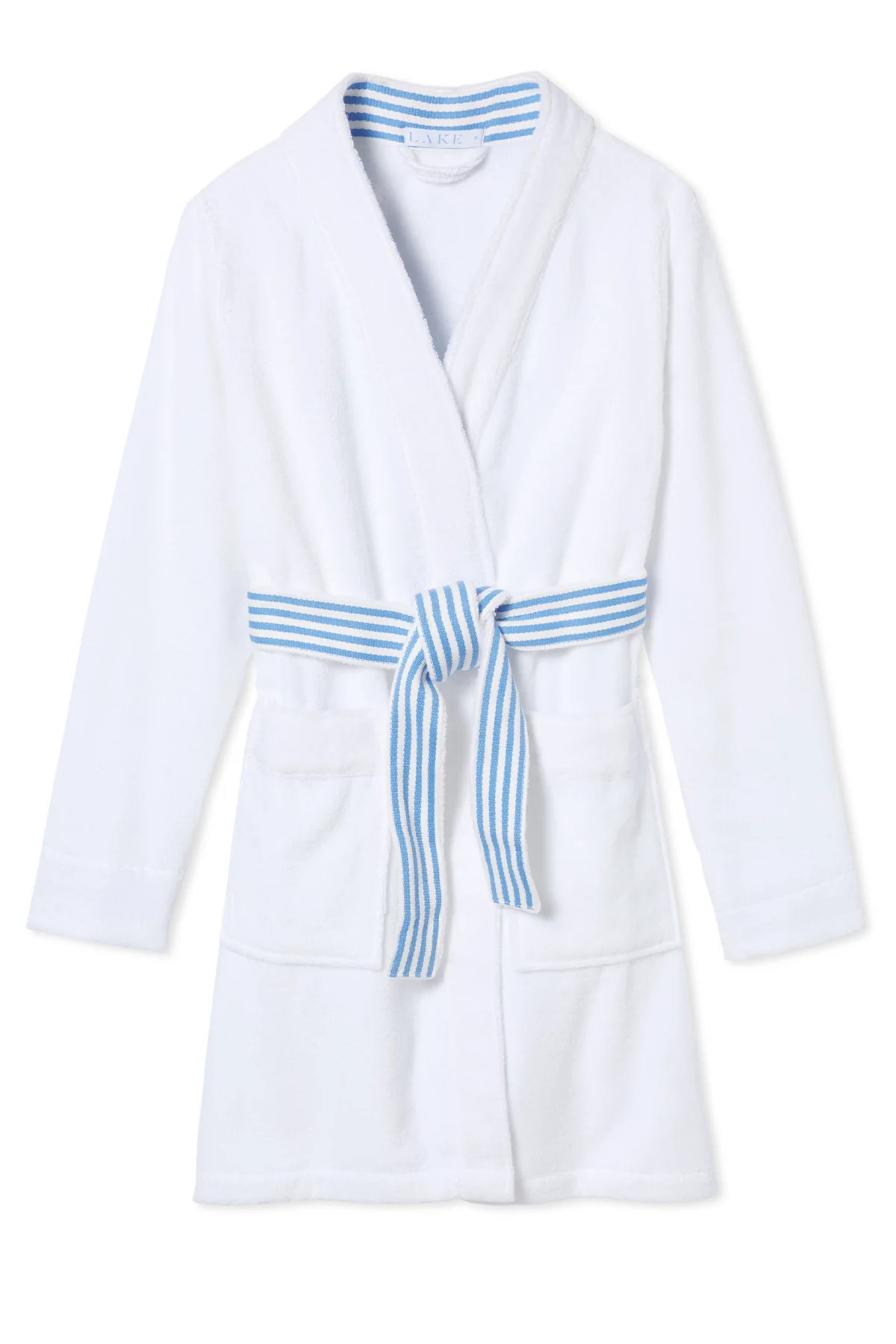 Turkish Terry Robe in Regatta Blue | LAKE Pajamas