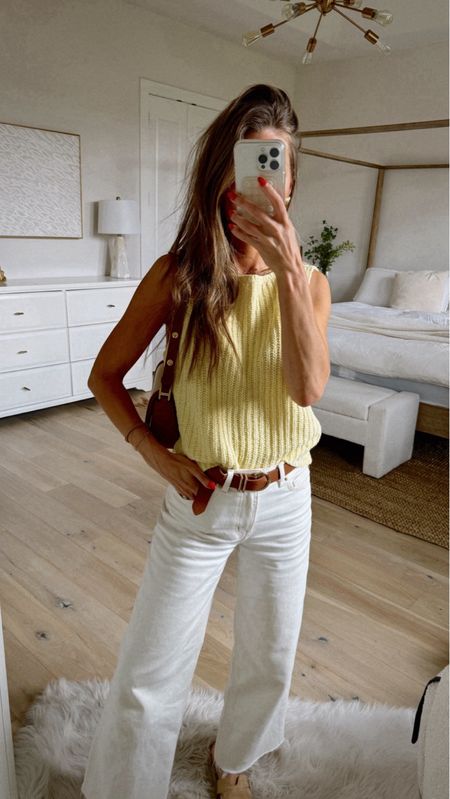 Love this yellow sleeveless sweater! Size small. TTS white jeans size 2 H&M 



#LTKStyleTip #LTKFindsUnder50 #LTKFindsUnder100