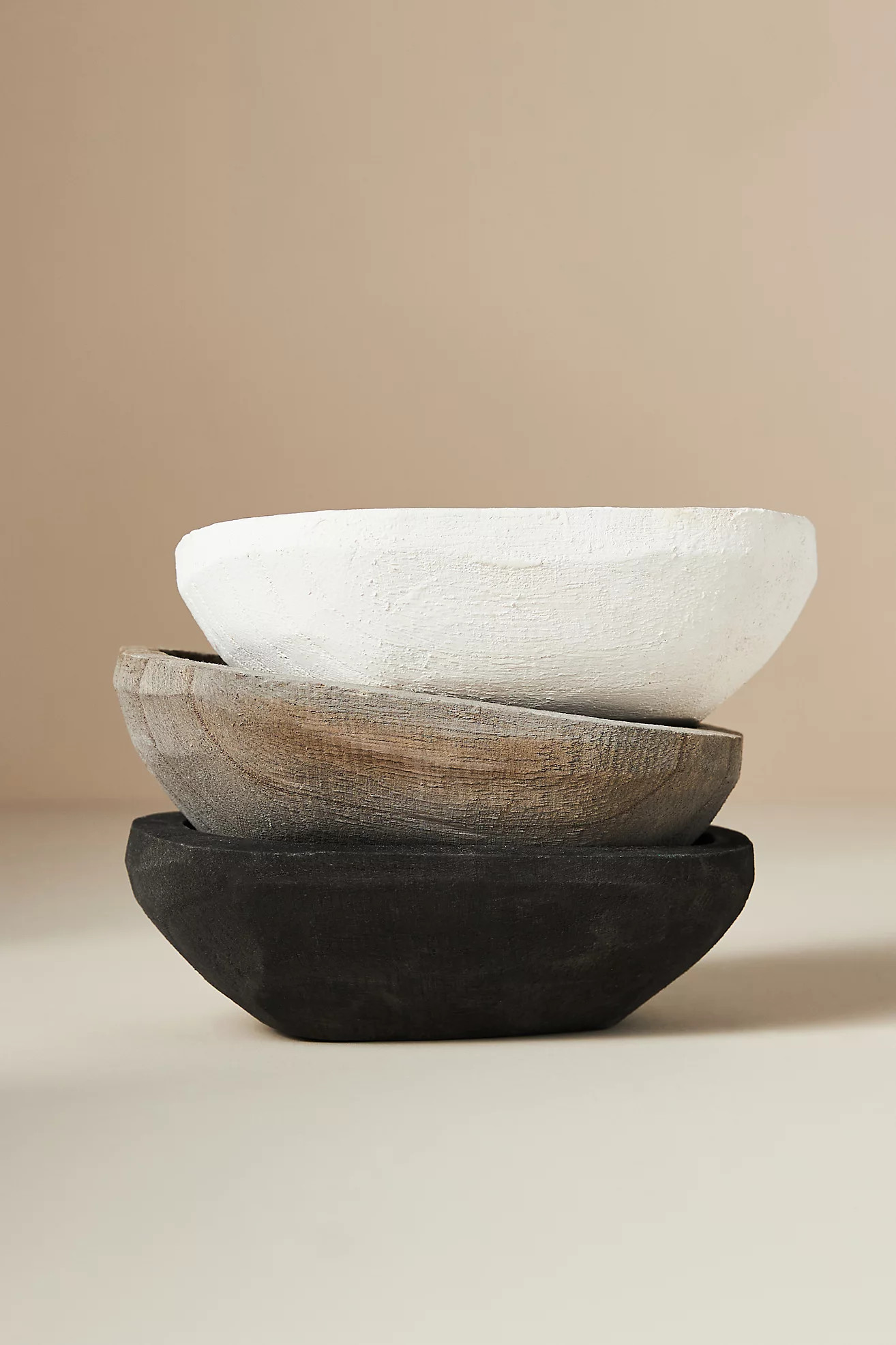 Paulownia Wood Snack Bowls, Set of 3 | Anthropologie (US)