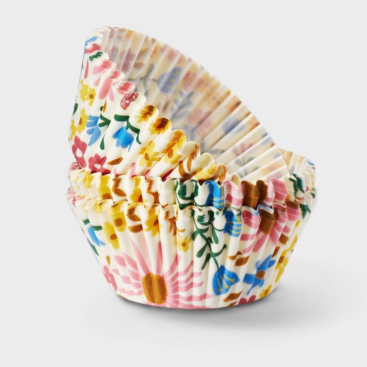 75ct Paper Floral Baking Cups - Spritz™ | Target