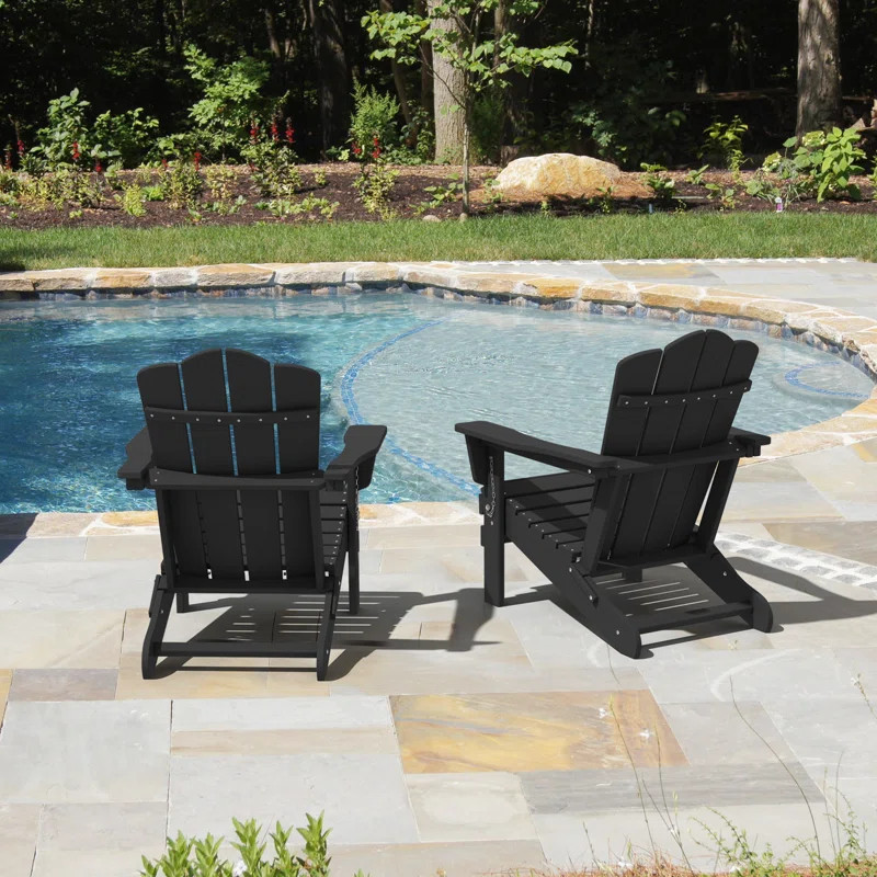 HDPE Foldable Outdoor Adirondack Chair | Wayfair North America