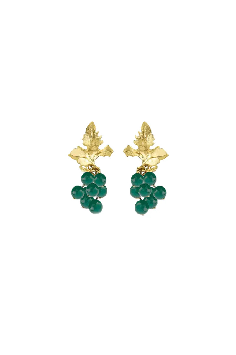SIENA EARRINGS IN EMERALD GREEN | PERACAS | CULT MIA | CULT MIA UK LTD