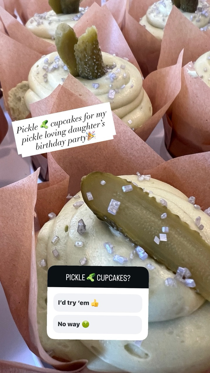 Pickle 🥒 cupcakes for my pickle loving daughter’s birthday party🎉

I developed this recipe that has sweet vanilla cake batter, combined with tiny pops of briny pickle. I’ll add it soon to my site TKFOODIE.com. It’s quite intriguing.

All the fun cupcake 🧁 making things are here on my LTK ￼

#LTKHome #LTKfoodie