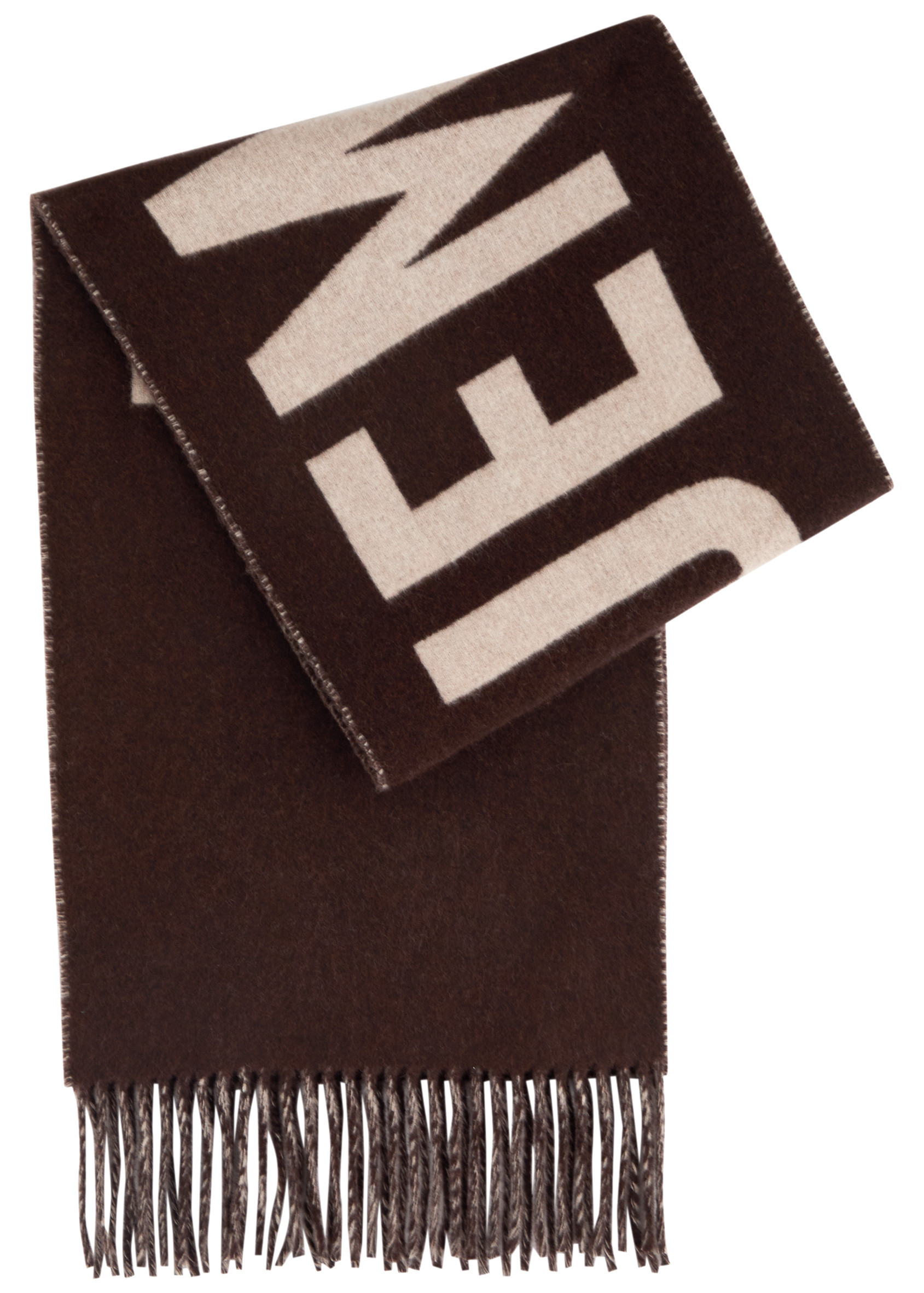 Le Écharpe logo-intarsia wool scarf | Harvey Nichols