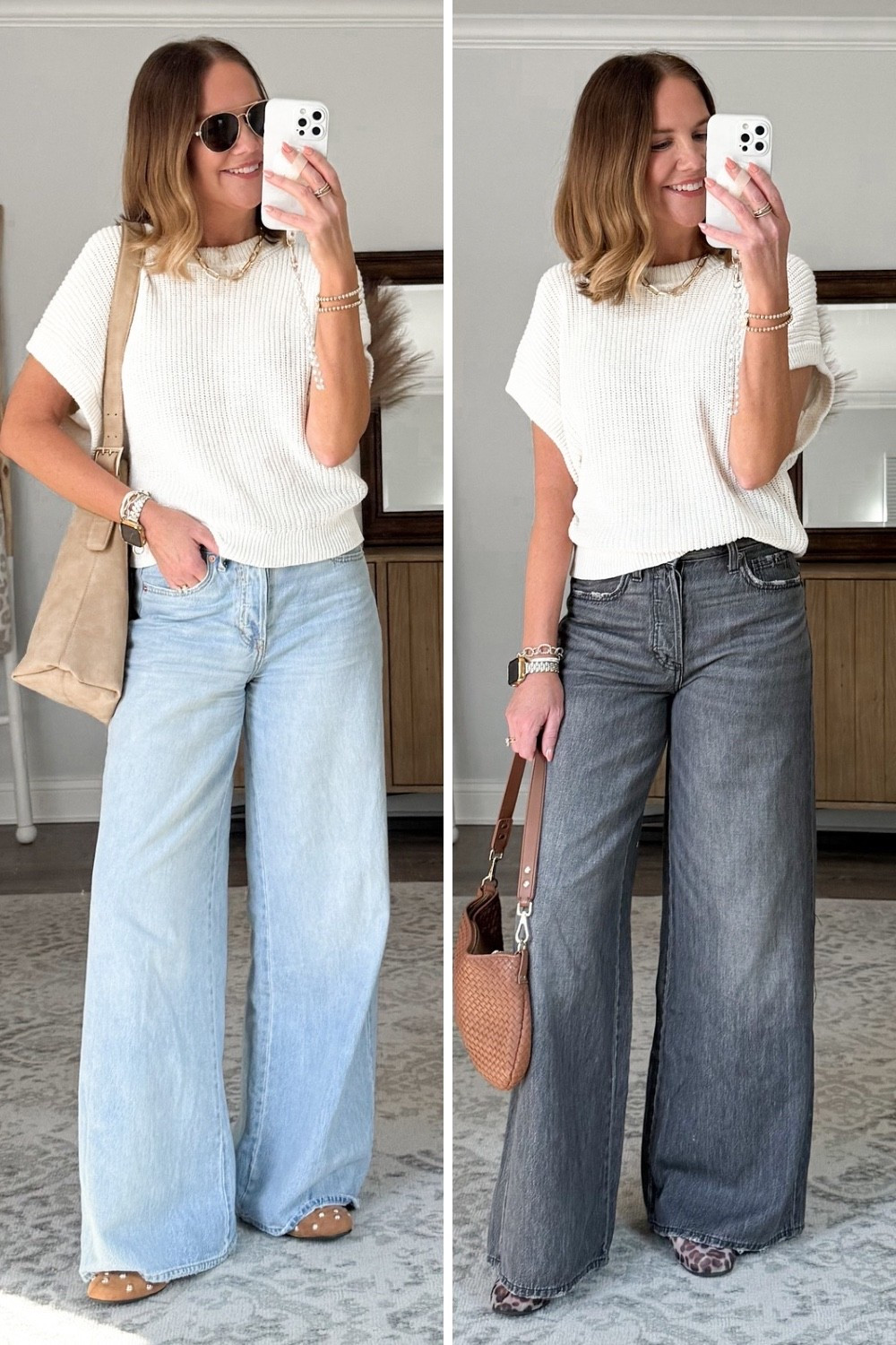 The perfect lightweight denim and most flattering silhouette. I LOVE the new washed black option too🖤 sweater, tote and gorgeous studded flats are all Target too, but you’d swear they were from Madewell!

#targetstyle @targetstyle 

Target style, target outfit, trendy outfit, casual fall outfit idea, Pinterest outfit, affordable style, over 40 style, over 40 outfit, over forty fashion, mom style, casual chic, quiet luxury style

#LTKOver40 #LTKSaleAlert #LTKStyleTip