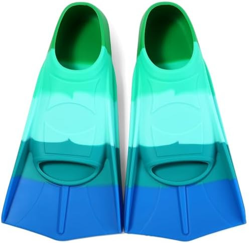 Kids Swim Fins,Short Kids Fins Youth Swimming Flippers for Lap Swimming Training for Children Gir... | Amazon (US)
