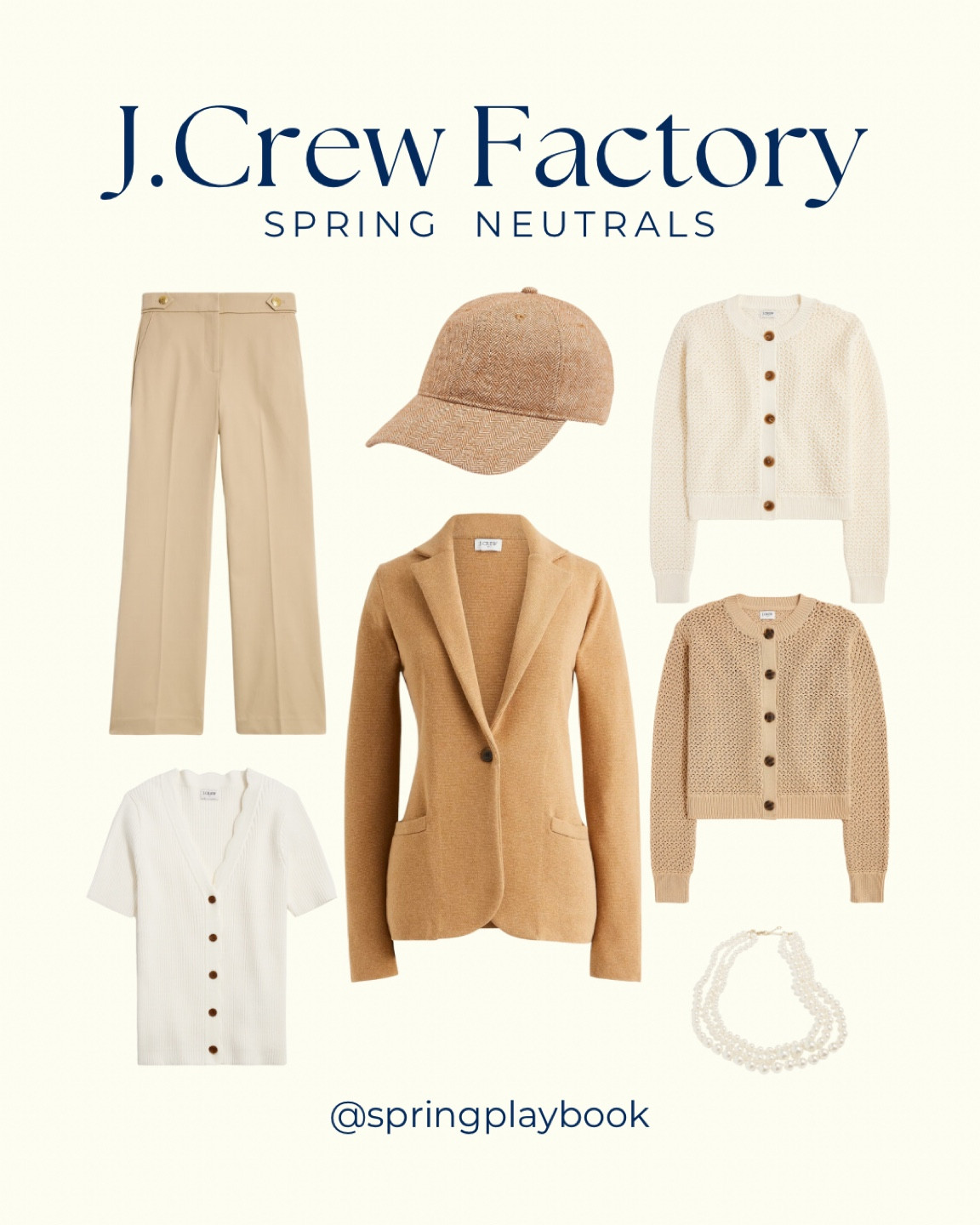 Transition into fall with these neutrals for Springs at J.Crew Factory. 

#createdcolorful #createdcolorfulspring #hocspring #tcispring #pcaspring #lightspring #warmspring #truespring #brightspring #clearspring #paintboxspring #bluespring

#LTKWorkwear #LTKSaleAlert #LTKFindsUnder50